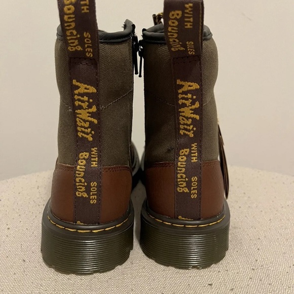 Dr Martens 1460 Panel Y Leather Lace Up Brown Boots Mens Sz 5 / Womens Sz 6 Doc - Picture 2 of 4